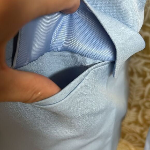 NWT Endless Rose One-Button Down Single-Breasted Boxy Blazer in Blue size XS - Picture 7 of 12